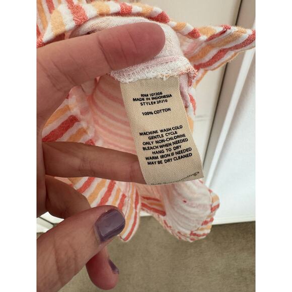 Soft Surroundings Escambia Gauzy Striped Tunic Top Small - Picture 6 of 7